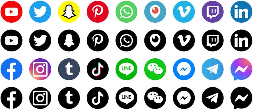 social media icons